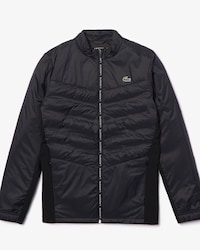 Men's Lacoste SPORT Quilted Effect Bi-Material Zip Tennis Jacket