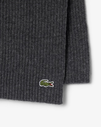 Ribbed Wool Scarf
