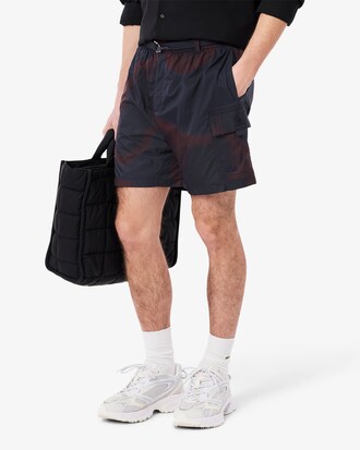 Ombré Print Nylon Cargo Shorts
