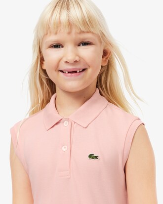 Sleeveless Stretch Piqué Polo Dress