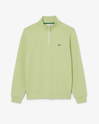 High Neck Zipped Fleece Sweatshirt