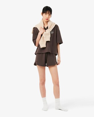 Fleece Polo Collar Loungewear T-shirt