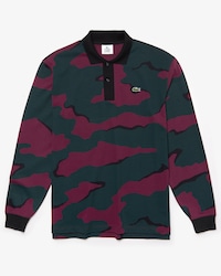 Men's Lacoste LIVE Loose Fit Camouflage Cotton Polo Shirt