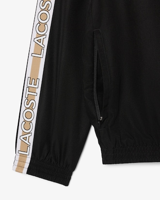 Colour-Block Logo Stripe Tennis Jacket