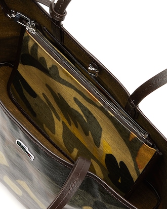 Women's Robert George Coated Print Canvas Tote Bag