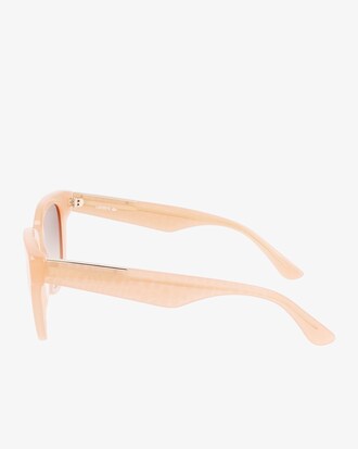Croco Skin Oval Acetate Glasses