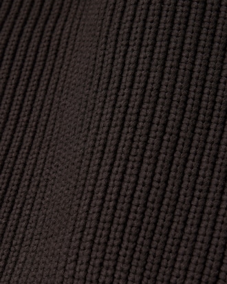 Zipped Cotton Badge Accent Sweater