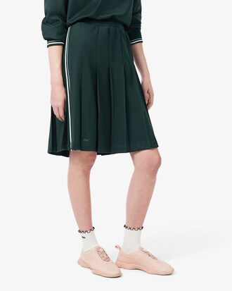 Pleated Interlock Piqu&eacute; Skirt