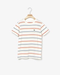Boys' Crew Neck Striped Cotton Jersey T-shirt