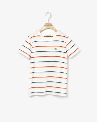 Boys' Crew Neck Striped Cotton Jersey T-shirt