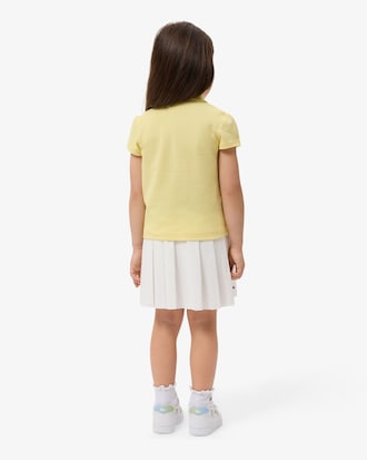 Oxford Cotton Pleated Skirt