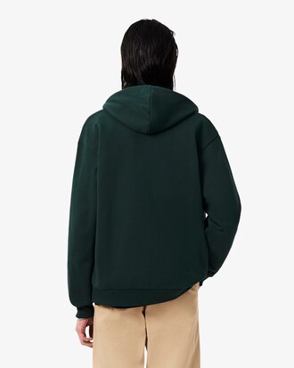 Zipped Badge Accent Hoodie