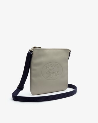 Women's Classic Coated Piqu&eacute; Canvas Flat Cross Body Bag