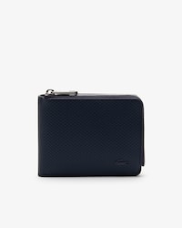 Men's Chantaco Piqué Leather 3 Card Zip Wallet