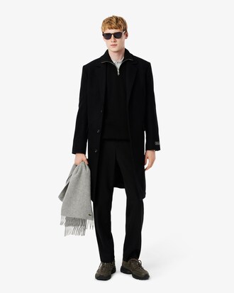 Zip-Up High Neck Interlock Sweatshirt