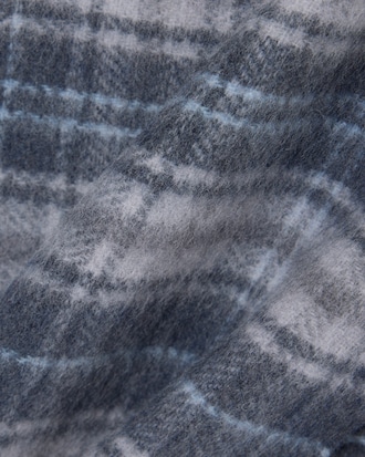 Wool Blend Plaid Scarf