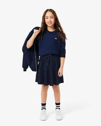 Pleated Jersey Skirt