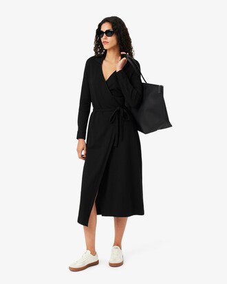 Stretch Mini Piqu&eacute; Wrap Polo Dress