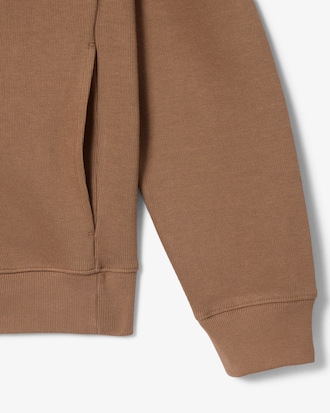 Zip-Up High Neck Interlock Sweatshirt