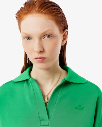 Runway Boxy Polo Collar Sweatshirt