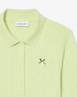 Slim Fit Pointelle Branded L.12.D Polo Shirt