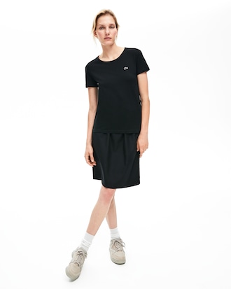 Women's Crew Neck Flowing Cotton Jersey T-shirt