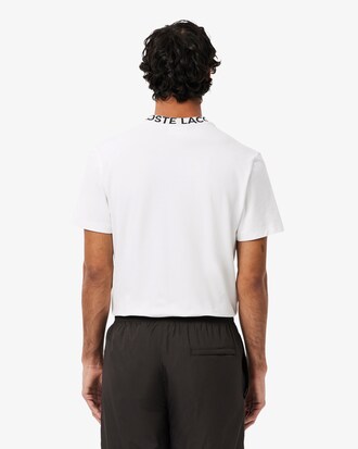 Jacquard Branded Piqu&eacute; T-shirt