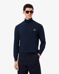 Cotton Jersey Roll Neck Sweater