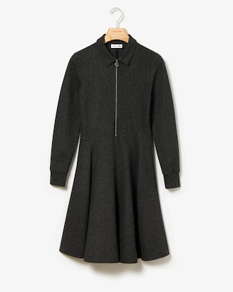 Women's Zip Knit Skater Dress