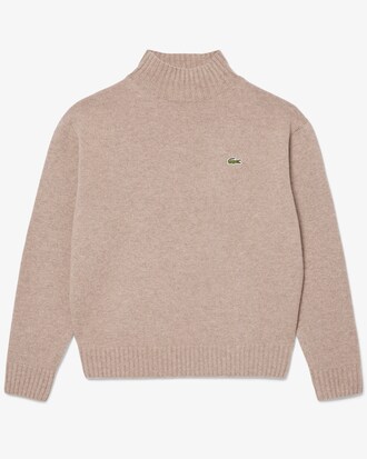 3D Knit Cashmere High Neck Sweater