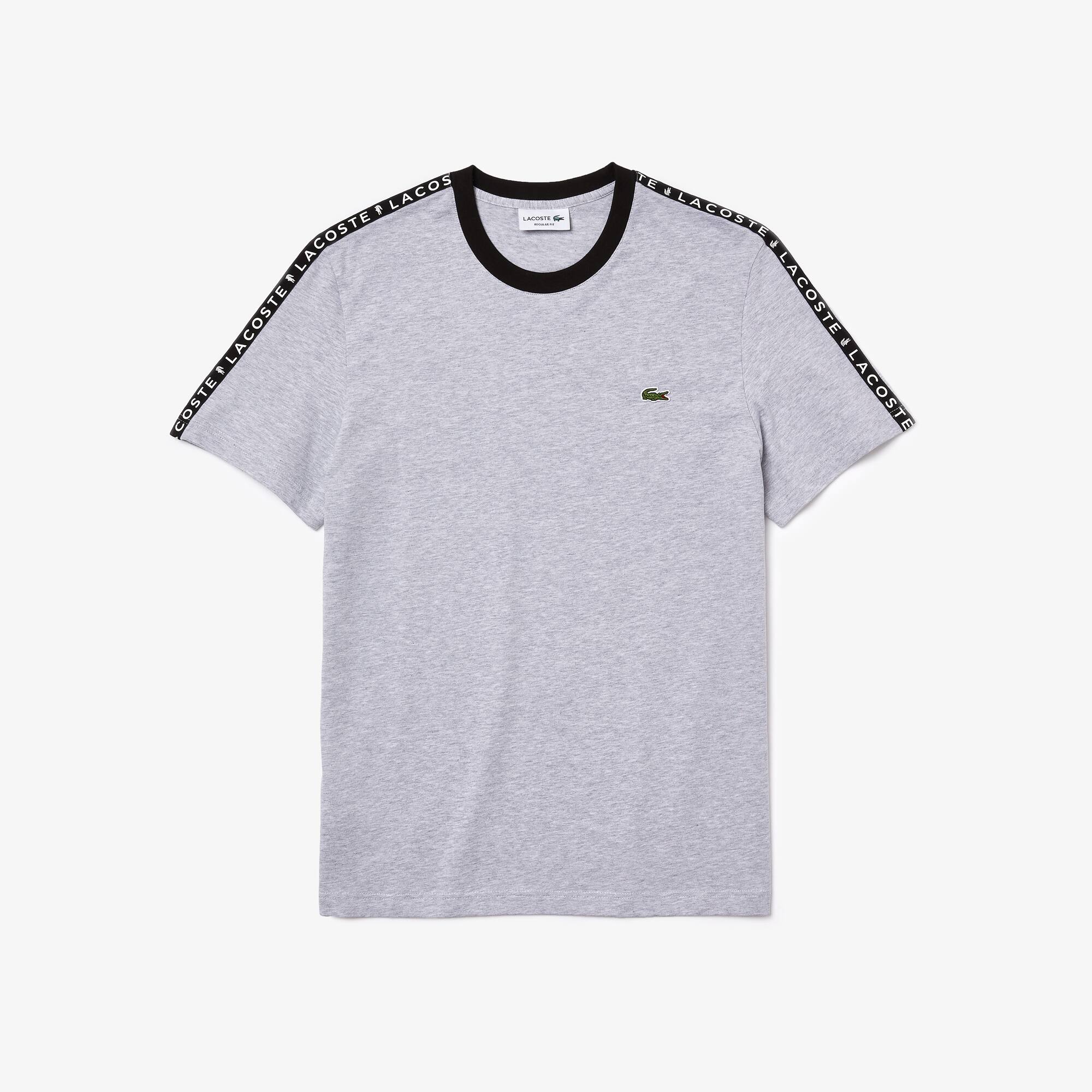 lacoste striped tee