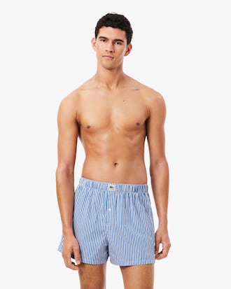 3-Pack Striped Cotton Poplin Boxers