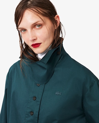 Runway Oversized Twill Mini Dress