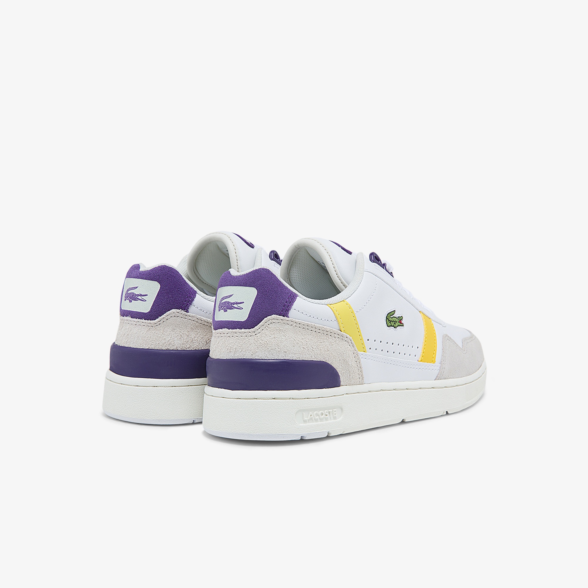 Women's TClip Leather and Suede Sneakers LACOSTE