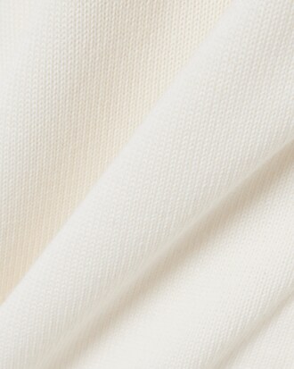 Zipped High Neck Cotton Sweater