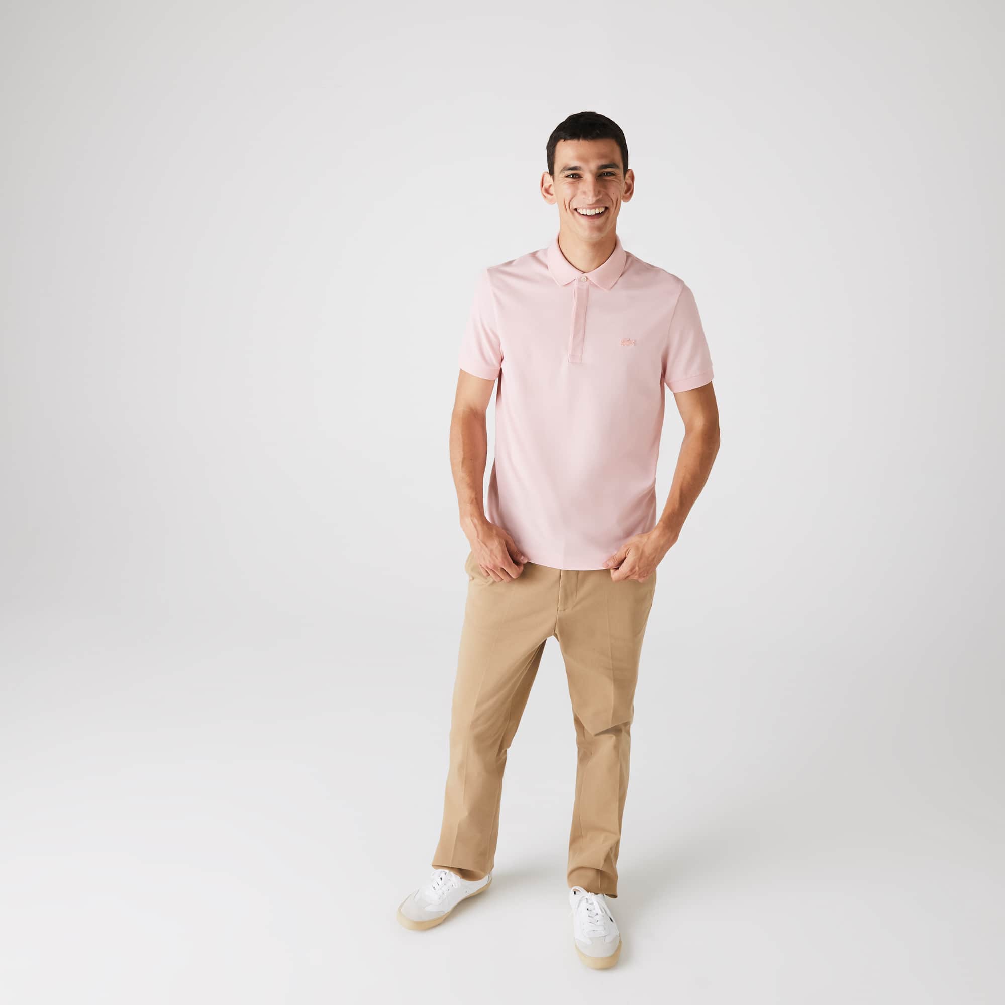 pink polo lacoste