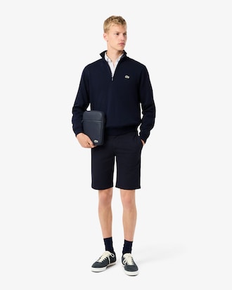 High Neck Zipped Fleece Sweatshirt