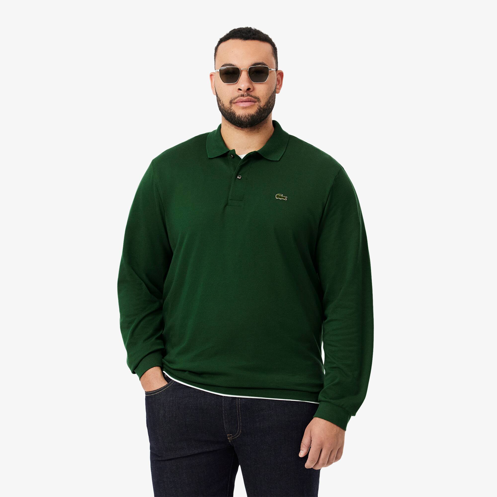 lacoste classic fit long sleeve polo