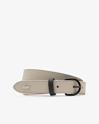 Women's L.12.12 Concept Tongue Buckle Bicolour Petit Piqué Belt