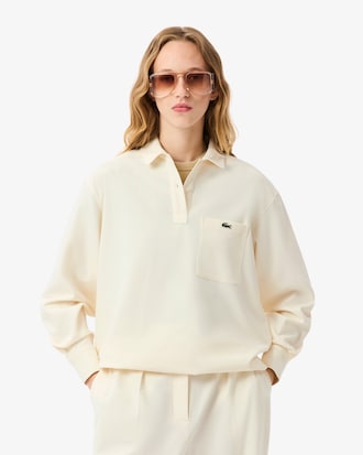 Oversized Polo Style Flannel Shirt