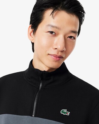 Sport Quarter Zip Colour-Block Sweatshirt