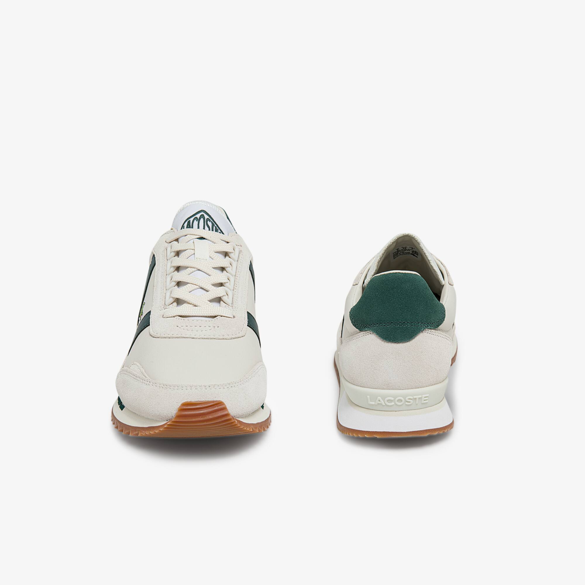 retro leather trainers