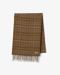 Wool Blend Plaid Scarf