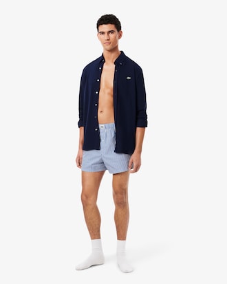 3-Pack Striped Cotton Poplin Boxers
