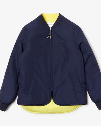 Women's Seamlessly Quilted Reversible Bi-Material Rain Jacket