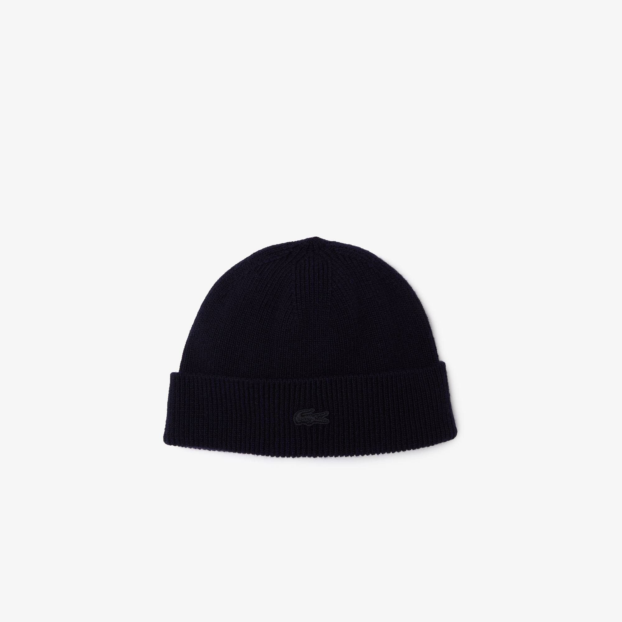 lacoste beanie black