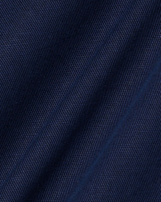 Oversized Fluid Twill Polo Shirt