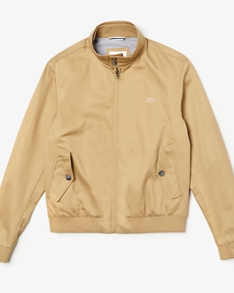 Men's Short Zip Cotton Twill Jacket