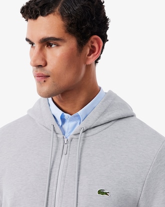 Classic Fit Zipped Fleece Sweatshirt
