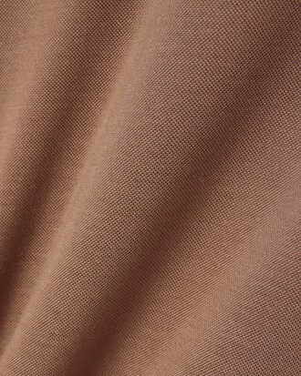 Runway Loose Fit Silk Mini-Piqué Polo Shirt